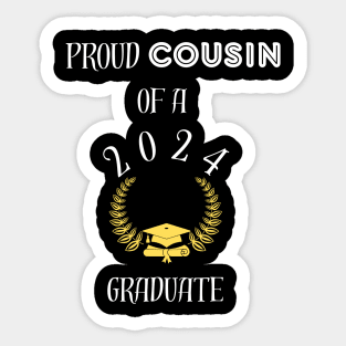 Proud cousing of a 2024 graduate - proud cousin of a class of 2024 graduate Sticker